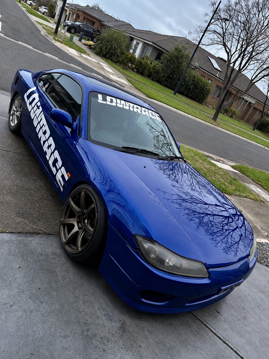 LOWTRACE CAR WINDOW STICKER - WHITE
