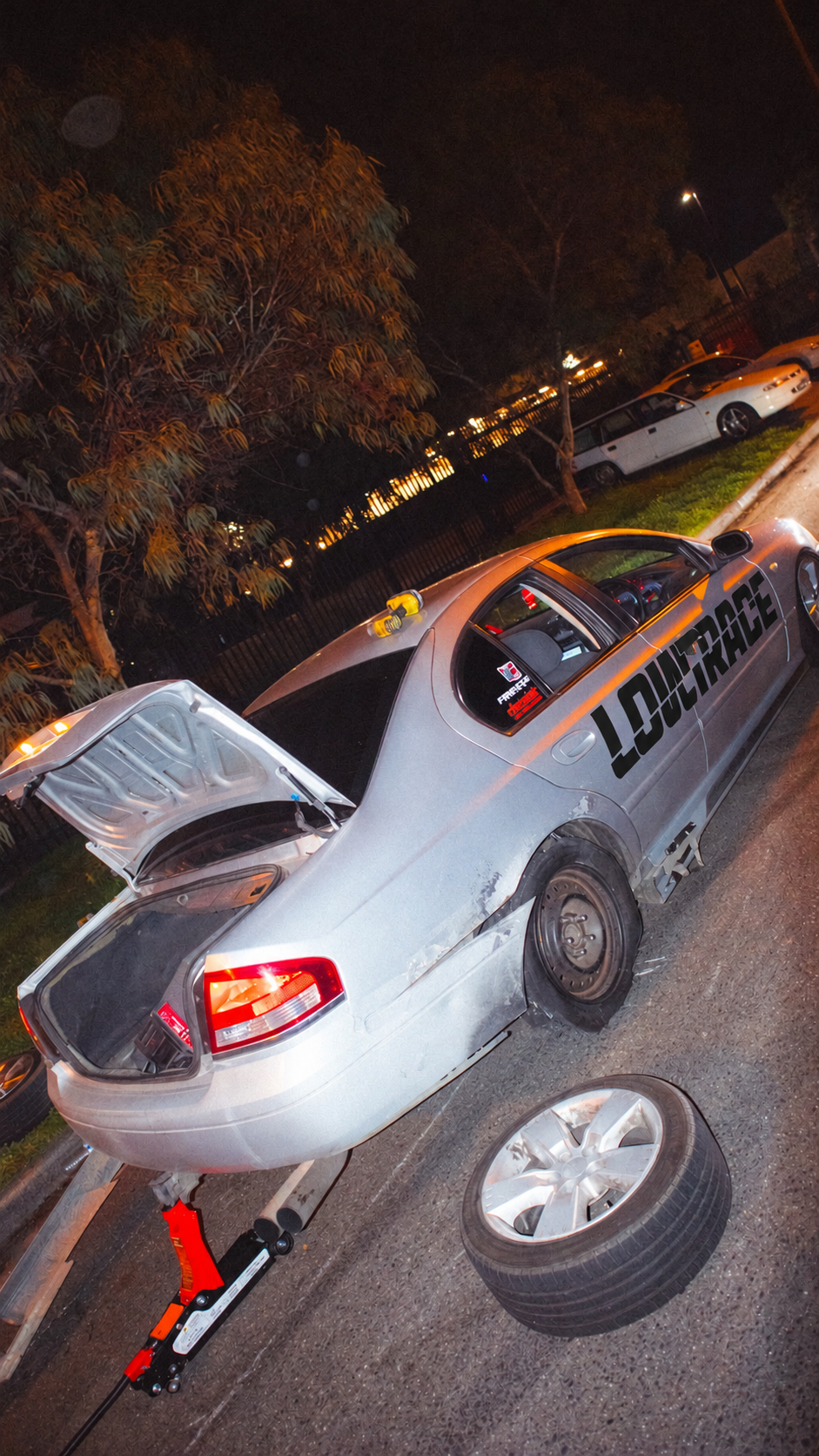 LOWTRACE CAR DOOR STICKER SET X2 - BLACK