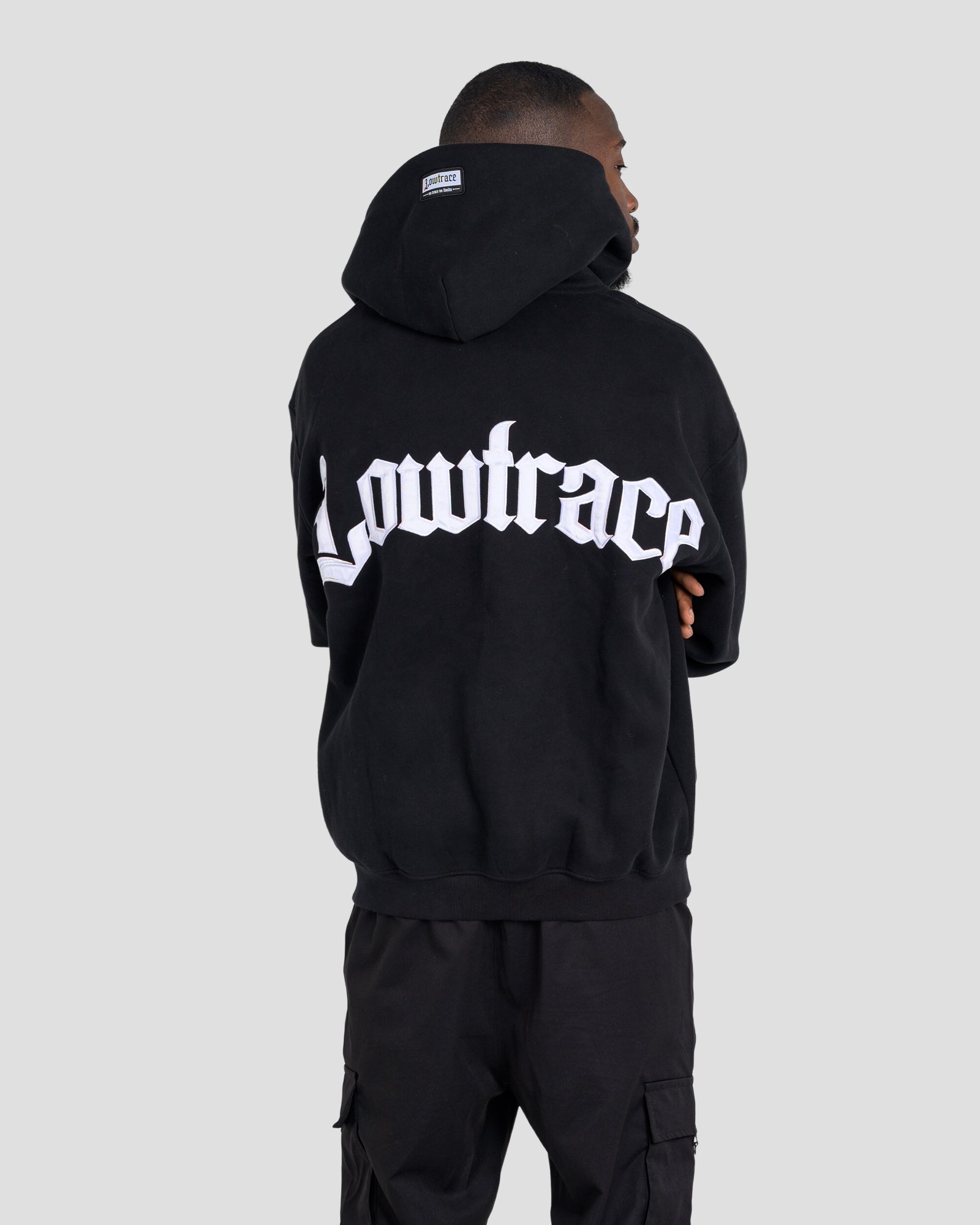 LOWTRACE FIRST OFFENCE HOODIE - BLACK