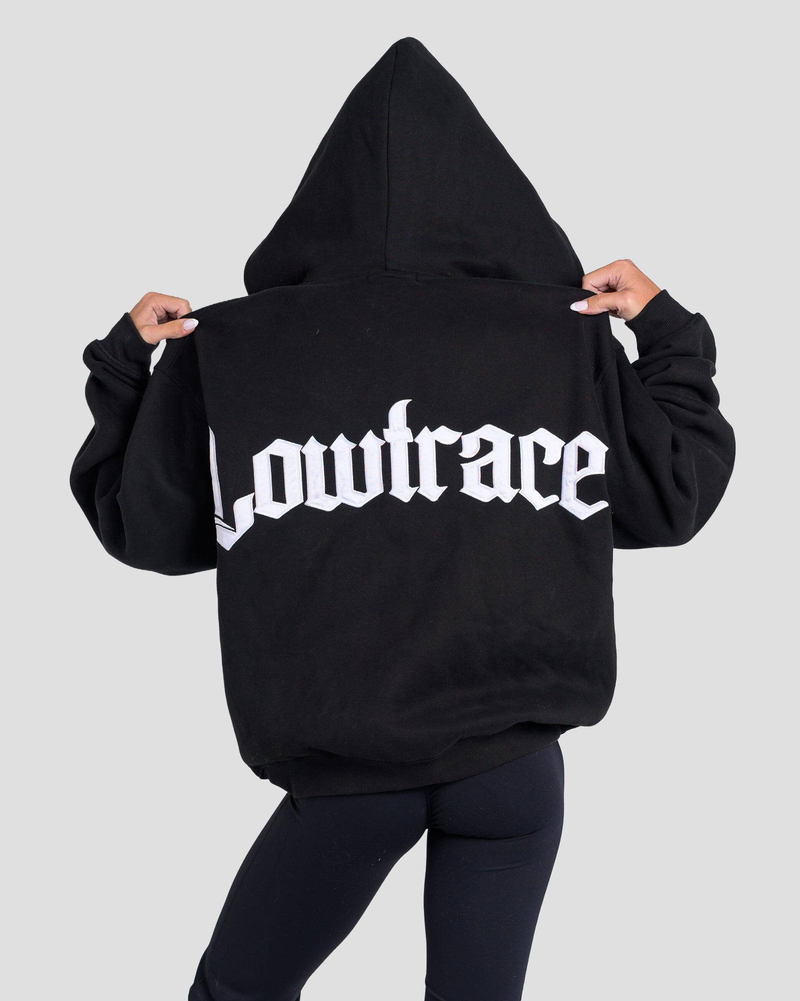 LOWTRACE FIRST OFFENCE HOODIE - BLACK