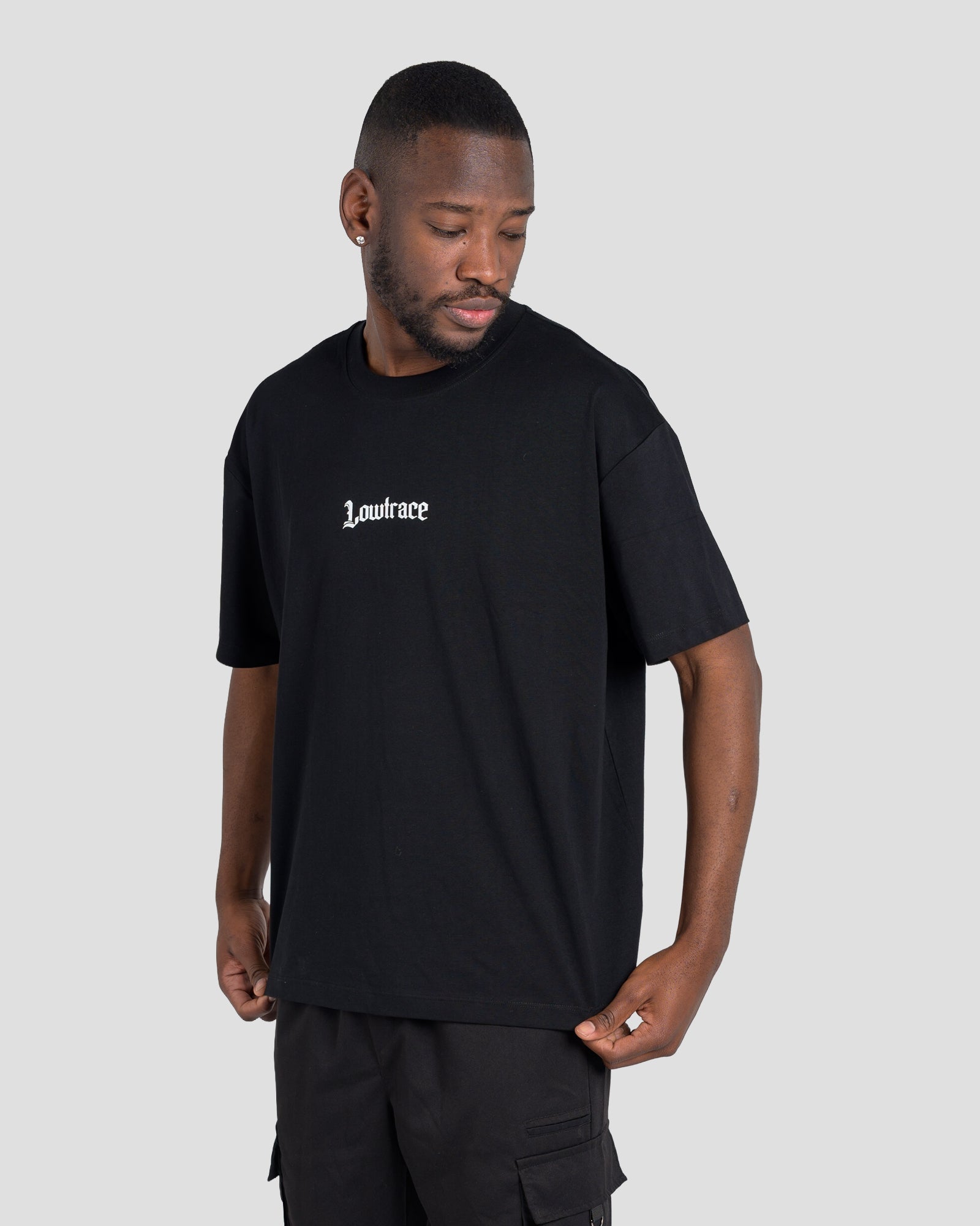 LOWTRACE FIRST OFFENCE TEE - BLACK