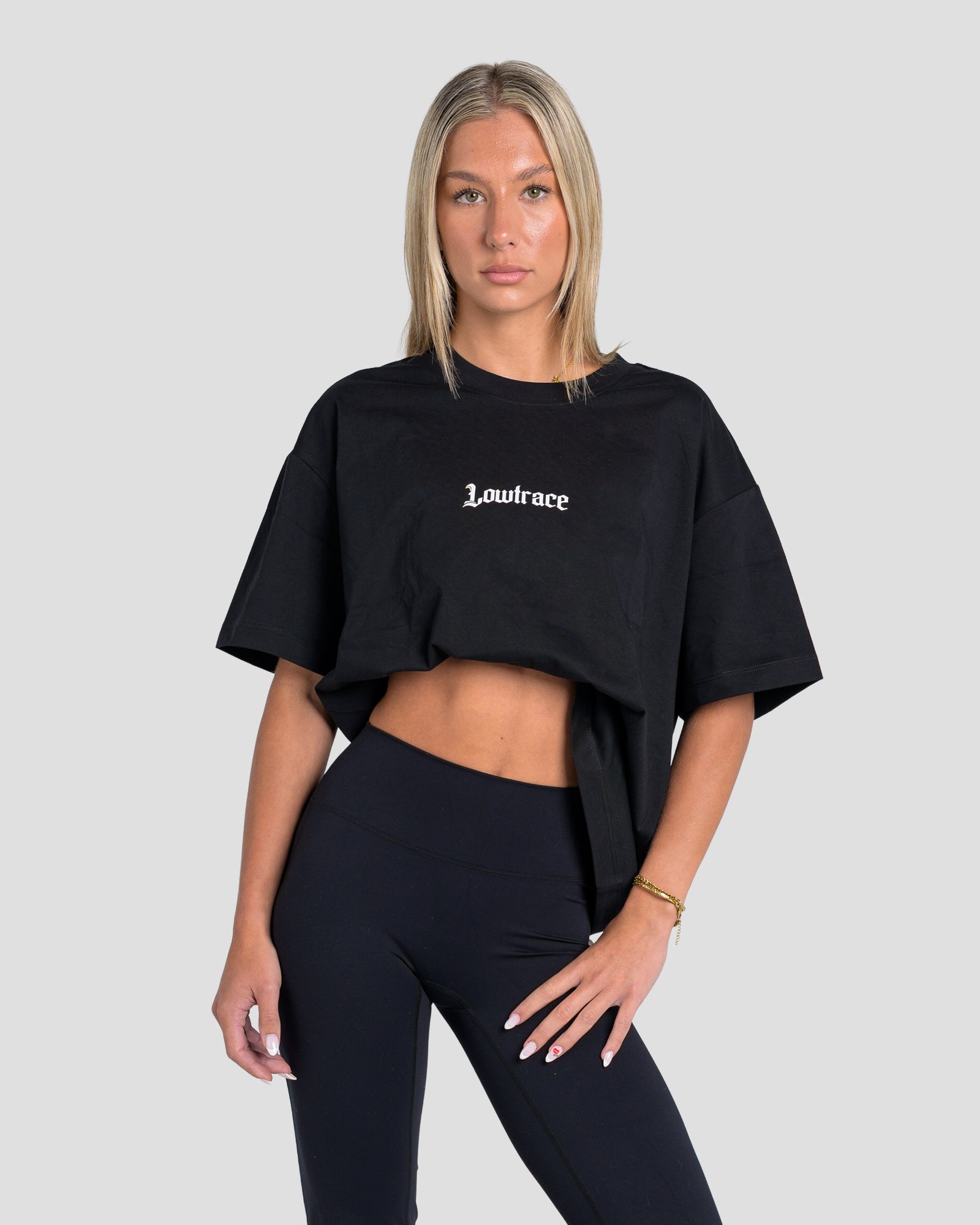 LOWTRACE FIRST OFFENCE TEE - BLACK