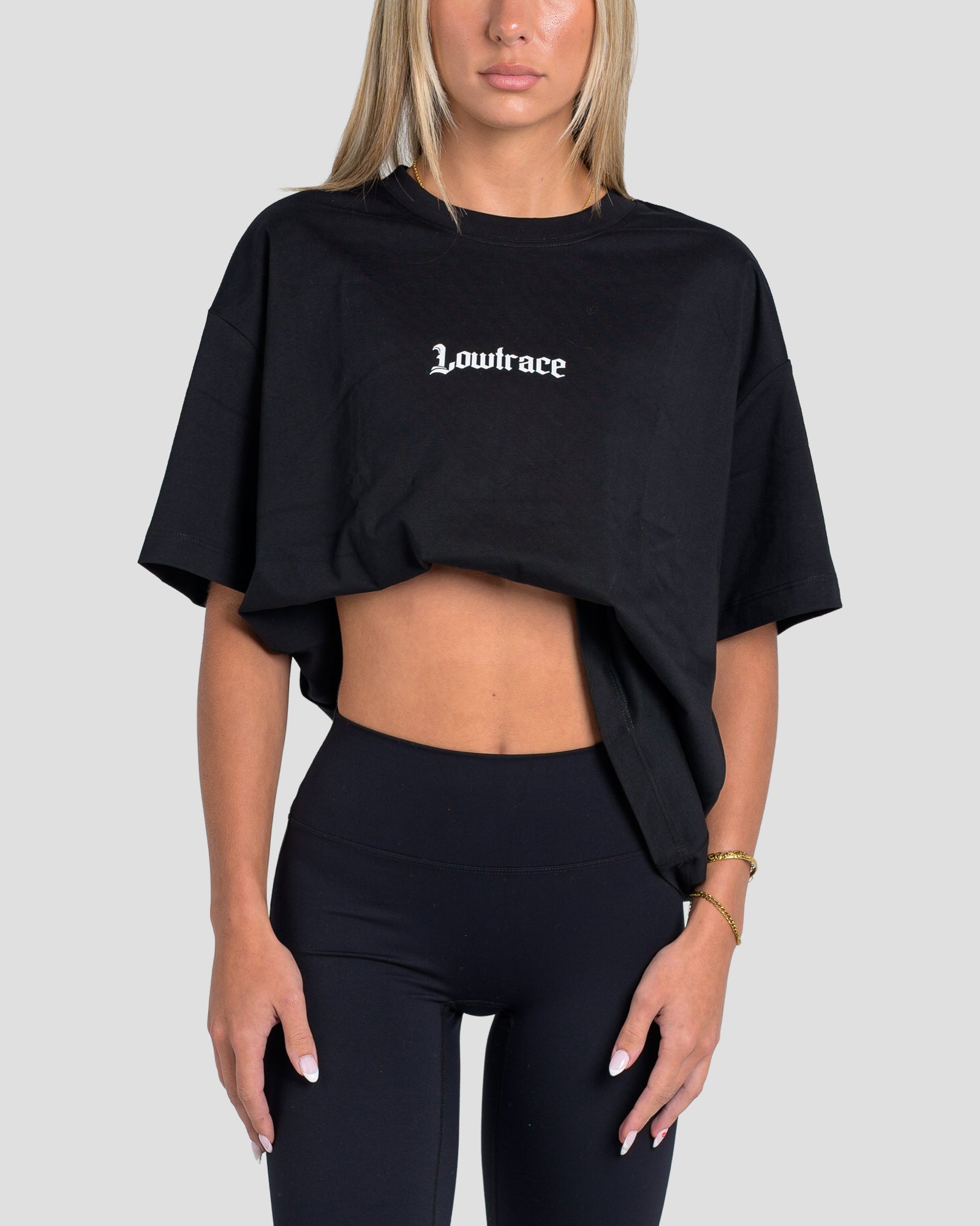 LOWTRACE FIRST OFFENCE TEE - BLACK